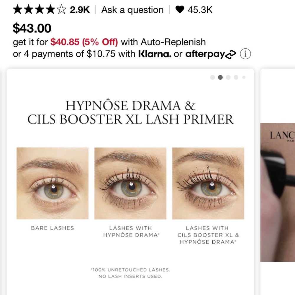 Lancôme HYPNÔSE DRAMA Instant Full Body Volume Mascara